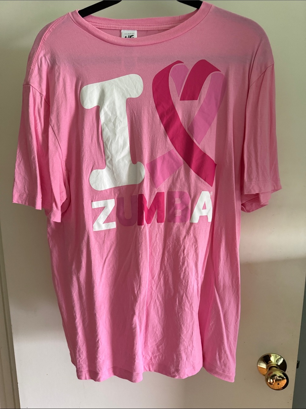 Zumba Fitness Pink I Heart Zumba Short Sleeve Tee